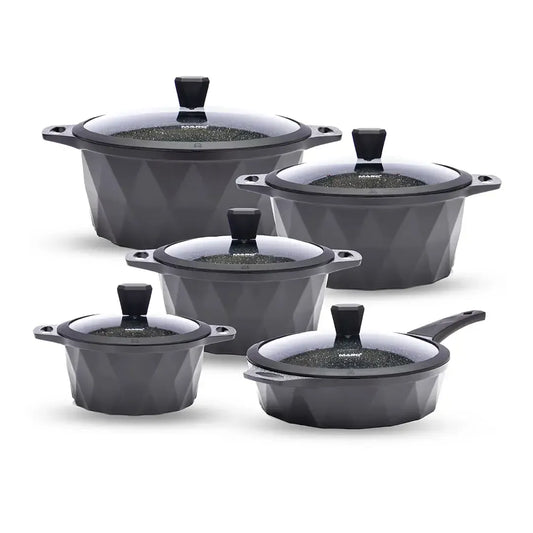 10PCS Non-Stick Granite Cookware Set with Induction Bottom | Premium Cookware Set UAE