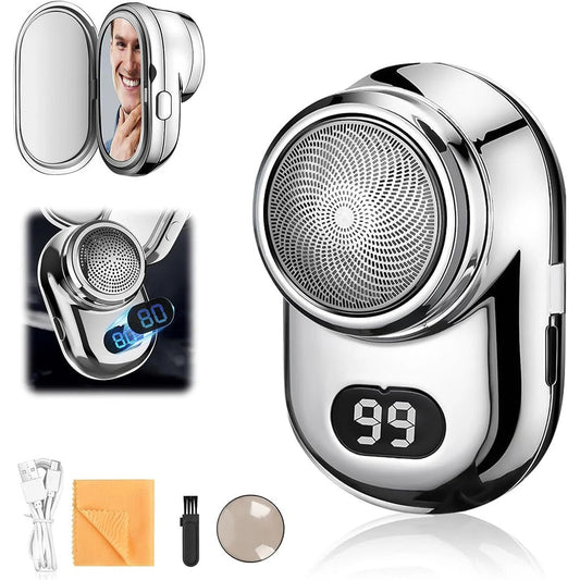 Mini Digital Display Electric Shaver – USB-C Fast Charging