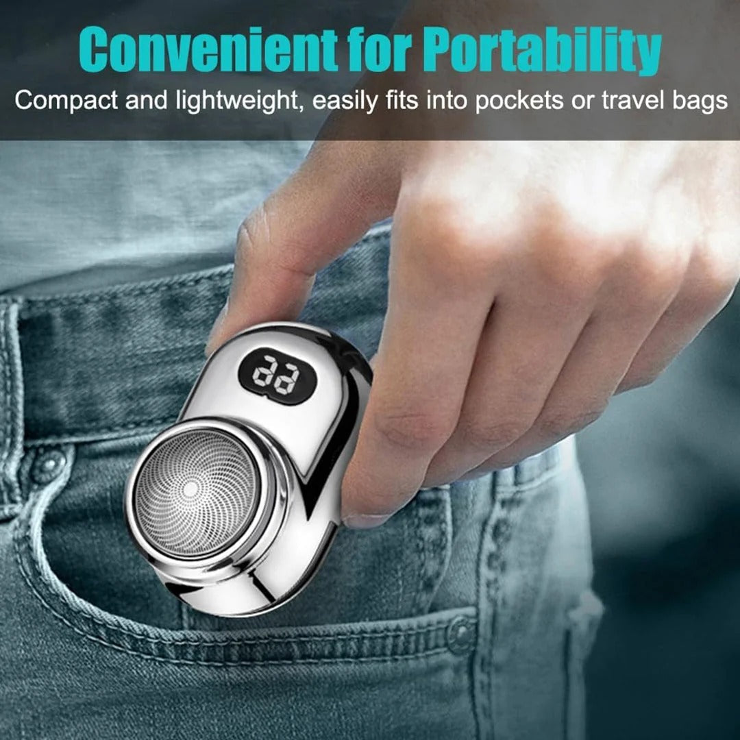 Mini Digital Display Electric Shaver – USB-C Fast Charging