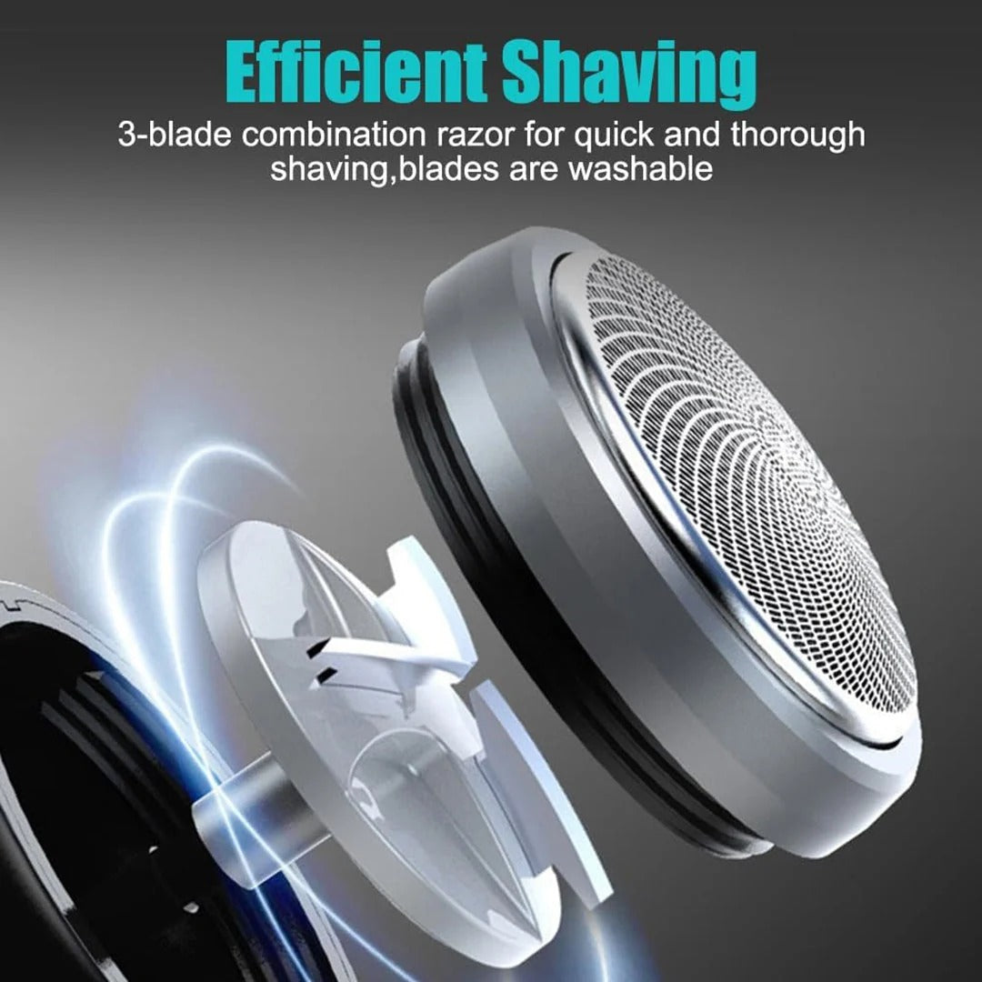 Mini Digital Display Electric Shaver – USB-C Fast Charging