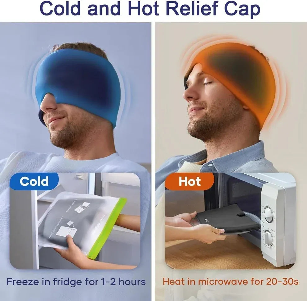 Migraine Relief Cap – Hot & Cold Therapy Headache Relief Cap